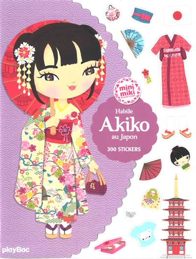 Minimiki - Stickers - Habille Akiko au Japon
