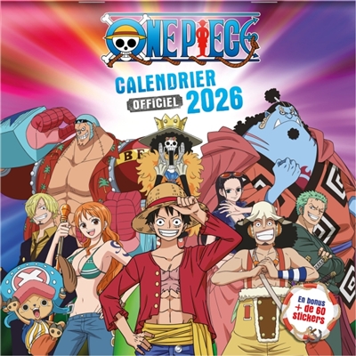 Mon calendrier officiel: One Piece 2026 (de sept. 2025 à déc. 2026)