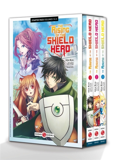 The rising of the shield hero: starter pack volumes 1 à 3