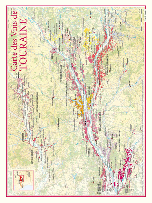 Carte des vins de touraine