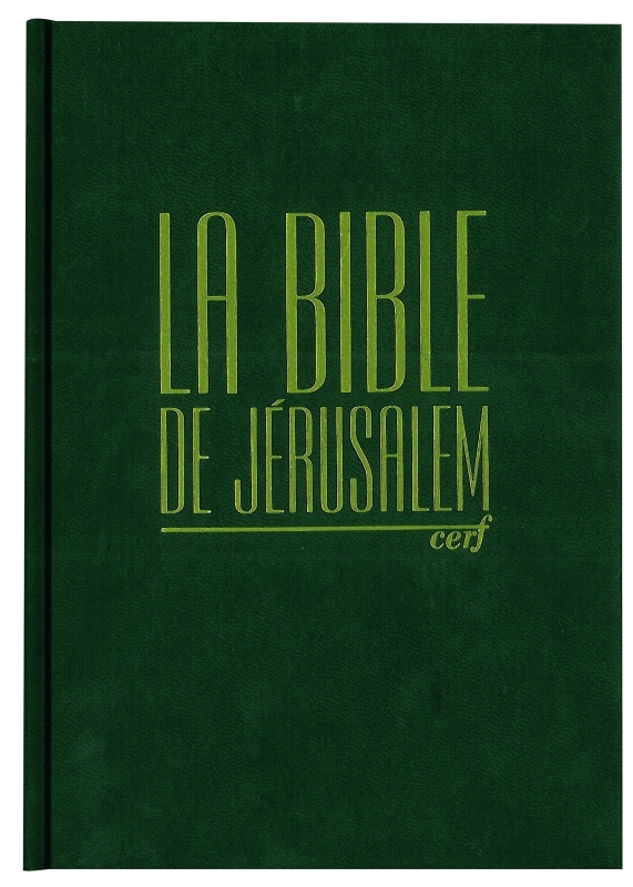 Bible Jérusalem - Format compact, reliure rigide verte