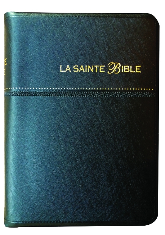 Bible Segond - Noire, onglets, zip