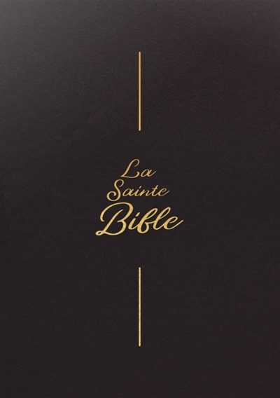 La Sainte Bible Segond 1910 - Brun, vinyle, souple, gros caractères