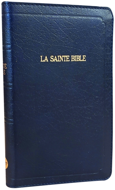 La Sainte Bible Segond 1910 - Bleu marine, glissère, souple, format compact