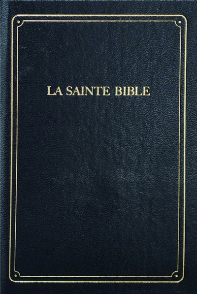 La Sainte Bible Segond 1910 - Noir, similicuir, onglets, format miniature