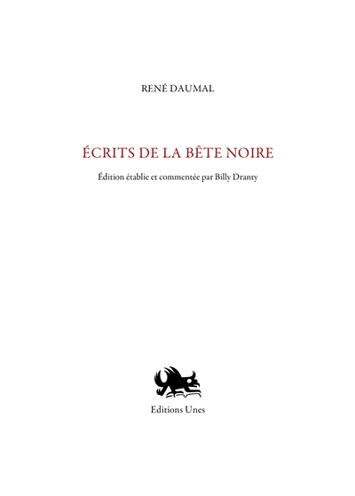 Ecrits de La bête noire