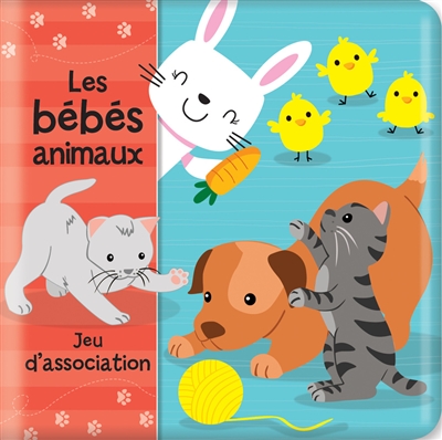 Les bébés animaux: Jeu d'association: Mon livre de bain