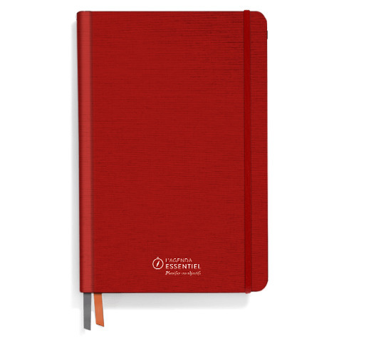 L'agenda essentiel, rouge - Planifier vos objectifs