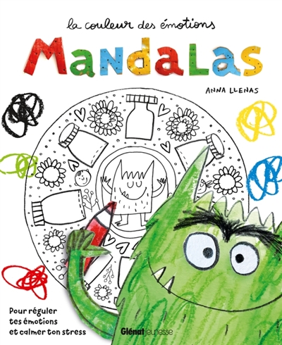Mandalas avec le monstre des couleurs