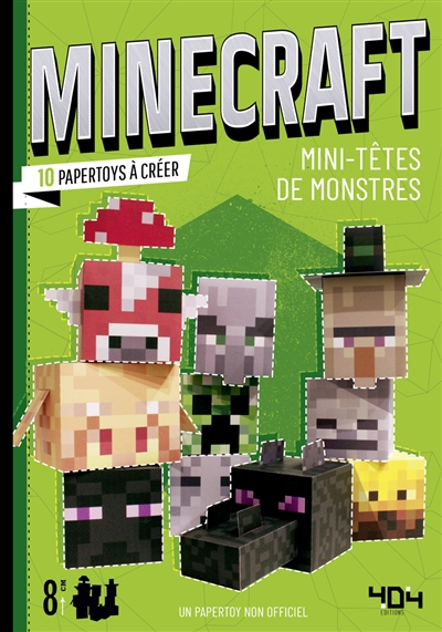 Minecraft: mini-têtes de monstres: 10 papertoys à créer