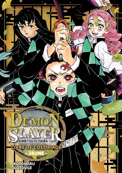 Demon slayer: Kimetsu no yaiba: livre de coloriage jaune