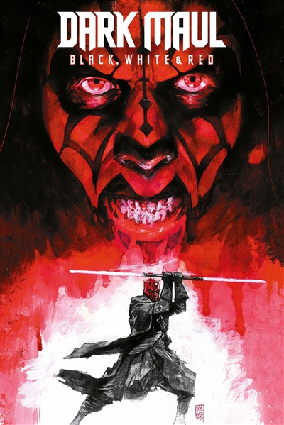 Dark Maul: black, white & red