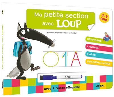 Ma petite section avec loup - livre-ardoise ned