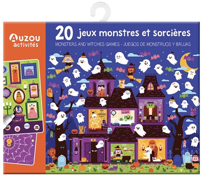 Pochette De Jeux Editions Auzou 20 Cartes Orange Plastifié