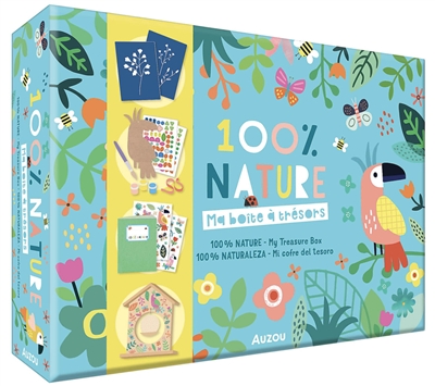 100 % nature: ma boîte à trésors. 100 % nature: my treasure box. 100 % naturaleza: mi cofre del tesoro