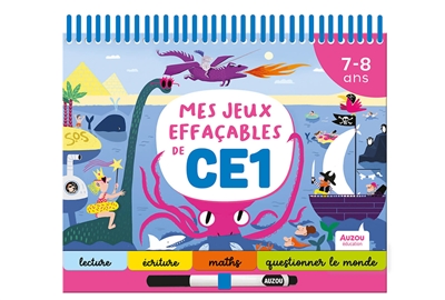 Mes jeux effaçables de CE1: 7-8 ans