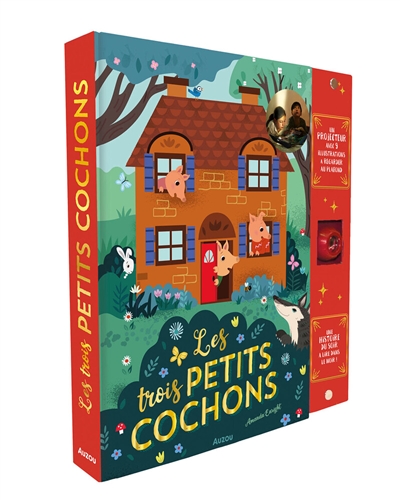Les trois petits cochons: une histoire du soir à lire dans le noir!