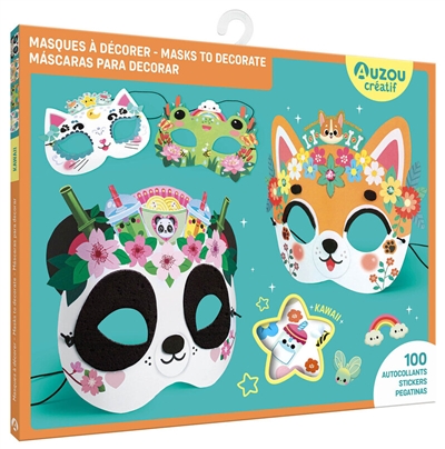 Masques à décorer: Kawaii