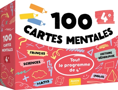 Tout le programme de 4e: 100 cartes mentales