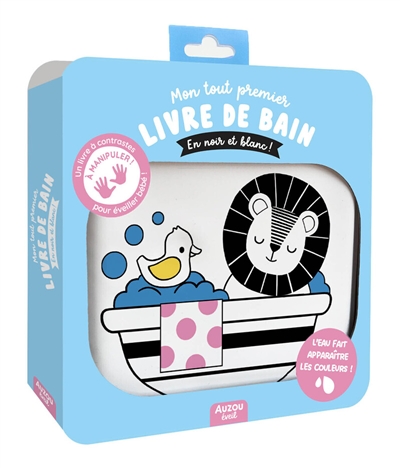 Mon premier livre de bain magique - En noir et blanc!