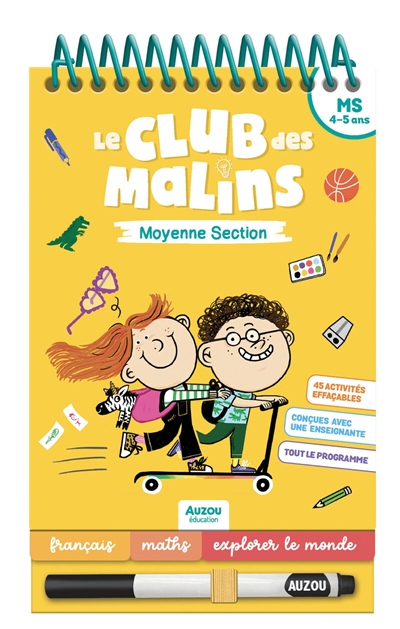 Le club des malins moyenne section: MS, 4-5 ans