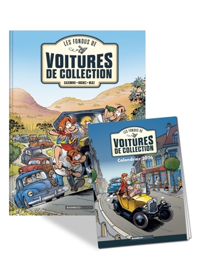 Les fondus de voiture de collection: pack tome 1 + calendrier 2026