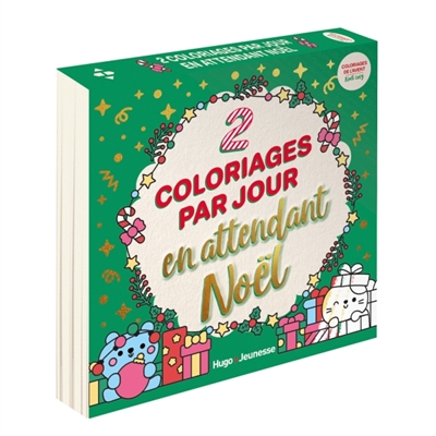 2 coloriages par jour en attendant Noël: Noël Cosy: Coloriages de l'Avent