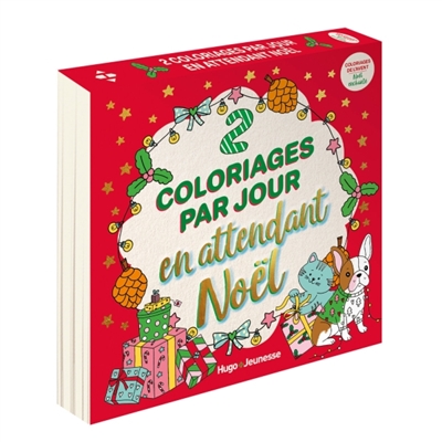 2 coloriages par jour en attendant Noël: Noël enchanté: Coloriages de l'Avent
