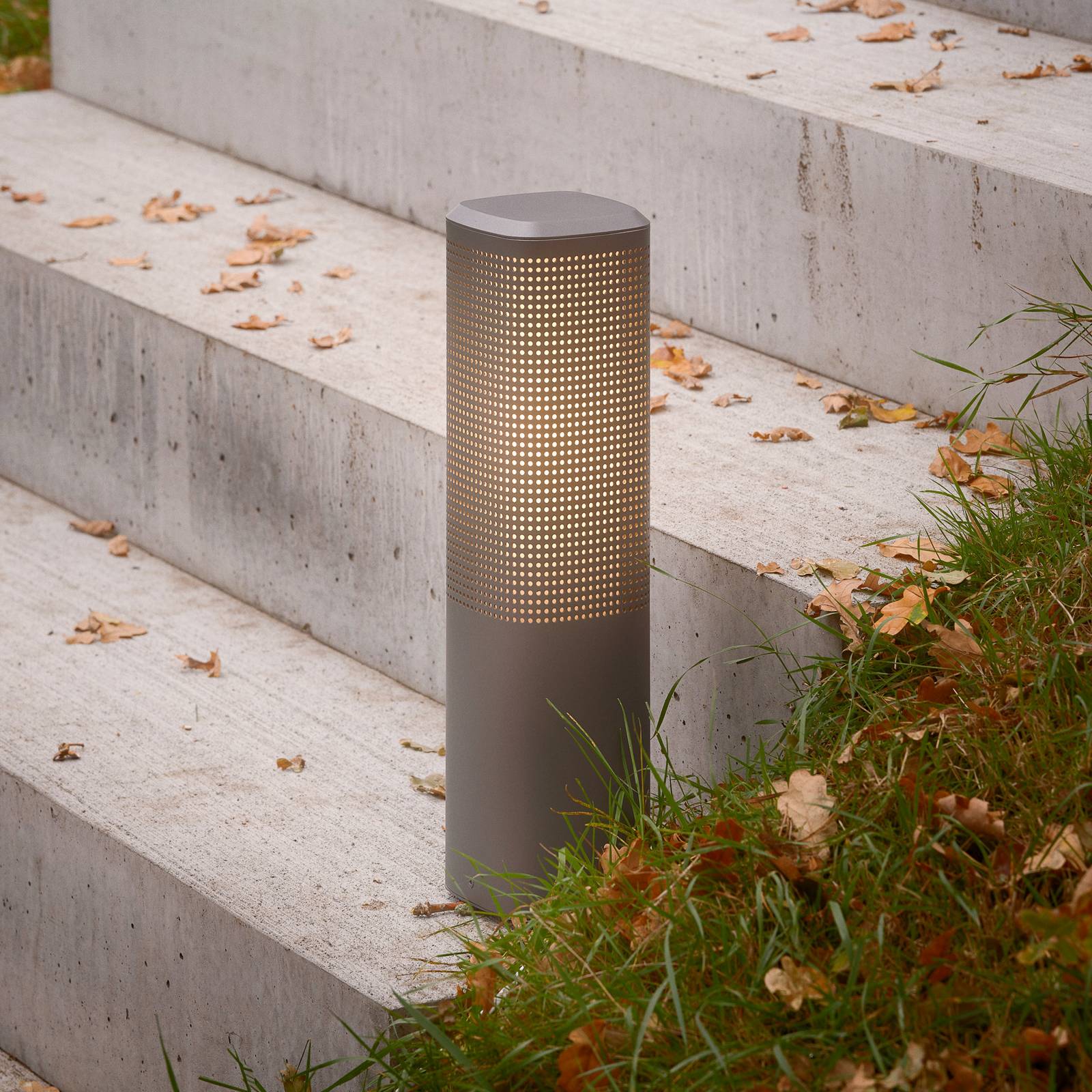 Nordlux Luminaire pour socle Sidara 45 Seaside, anthracite, aluminium, IP44, E27