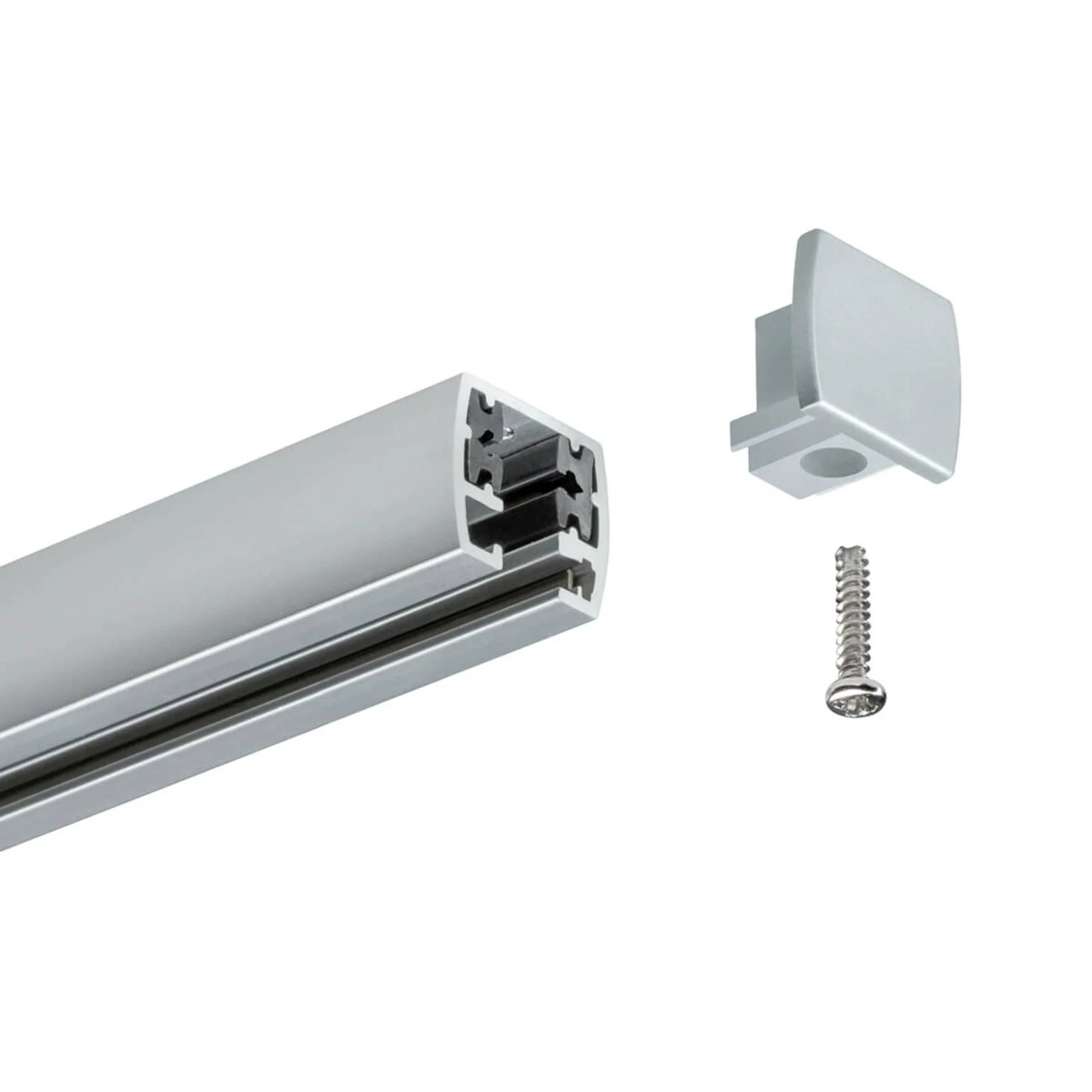 Paulmann URail embout lot de 2 chromé mat