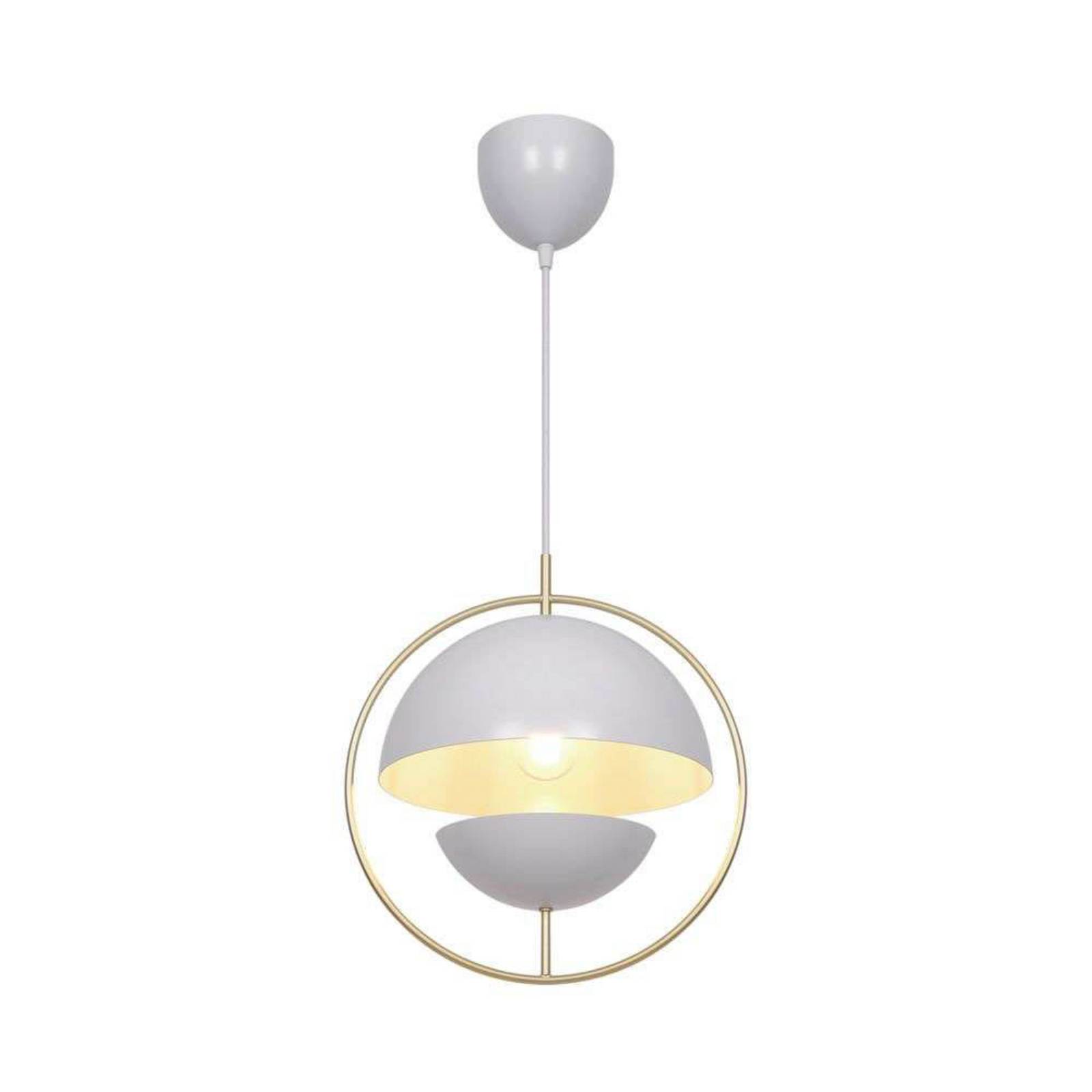 Nordlux Suspension Tavia, blanche, Ø 33 cm, métal