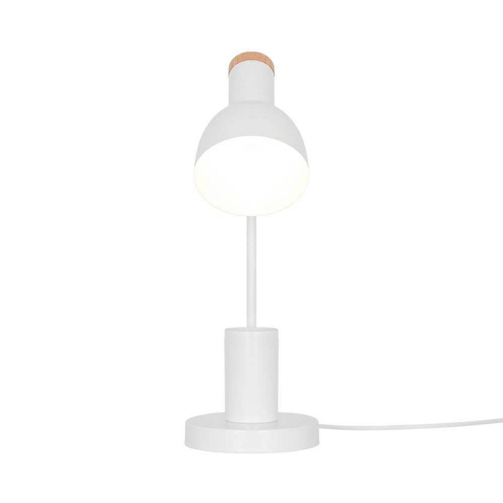 Nordlux Lampe à poser Devone, blanche, hauteur 43 cm, métal