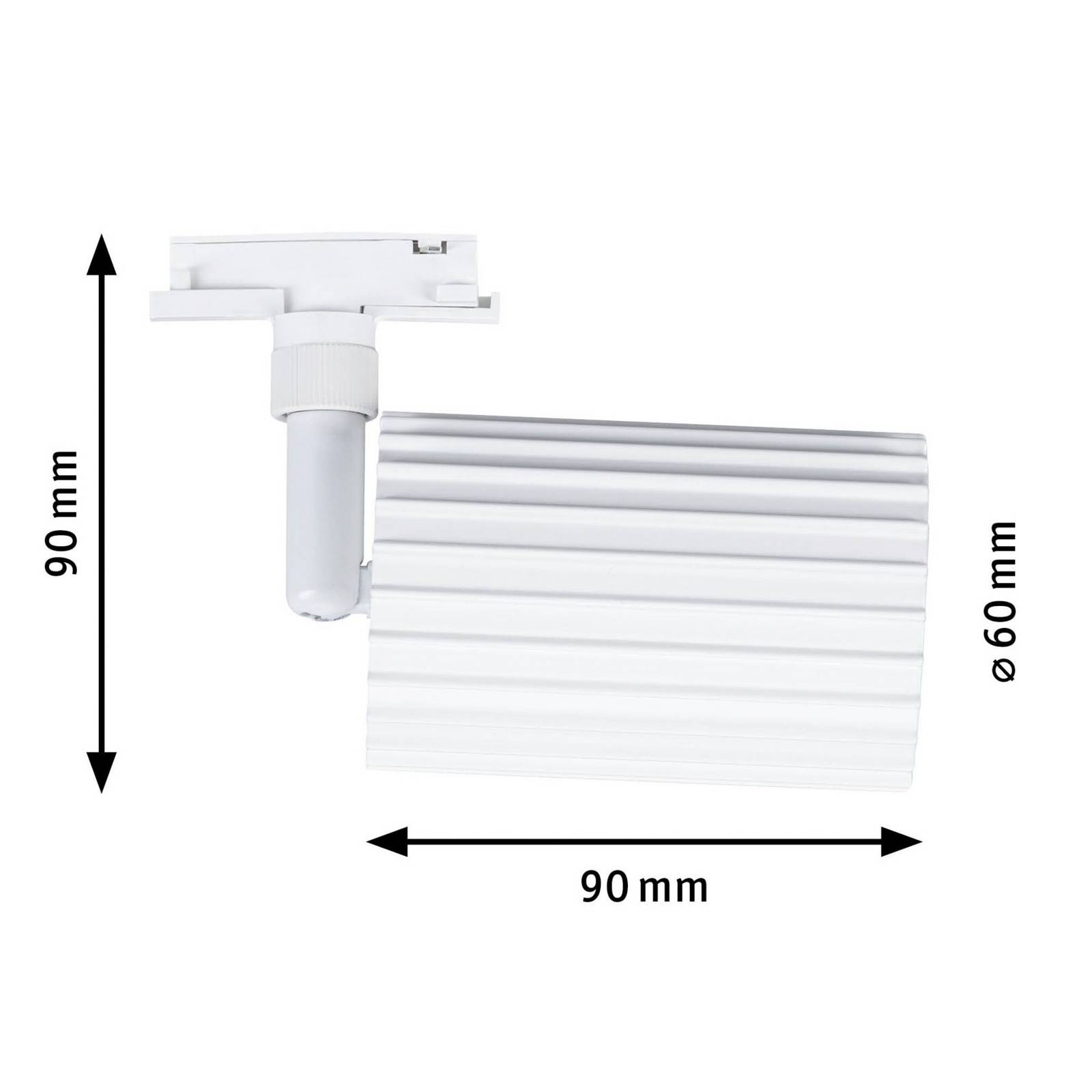 Spot sur rail Paulmann URail Lirena, blanc, Ø 6 cm, GU10