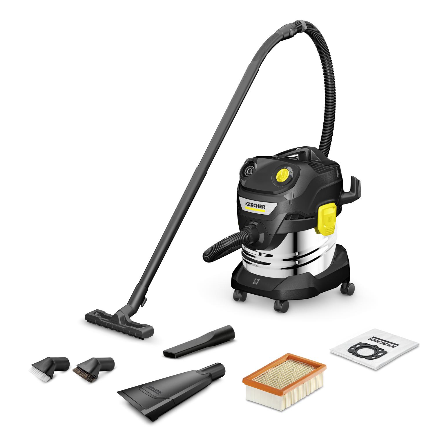 Kärcher - Aspirateur D'Atelier 1100w - 20l - Puissance D'Aspiration 240w - Pression De Vide 24 Kpa - Fonction Souffleur - Pour Chantiers Humides