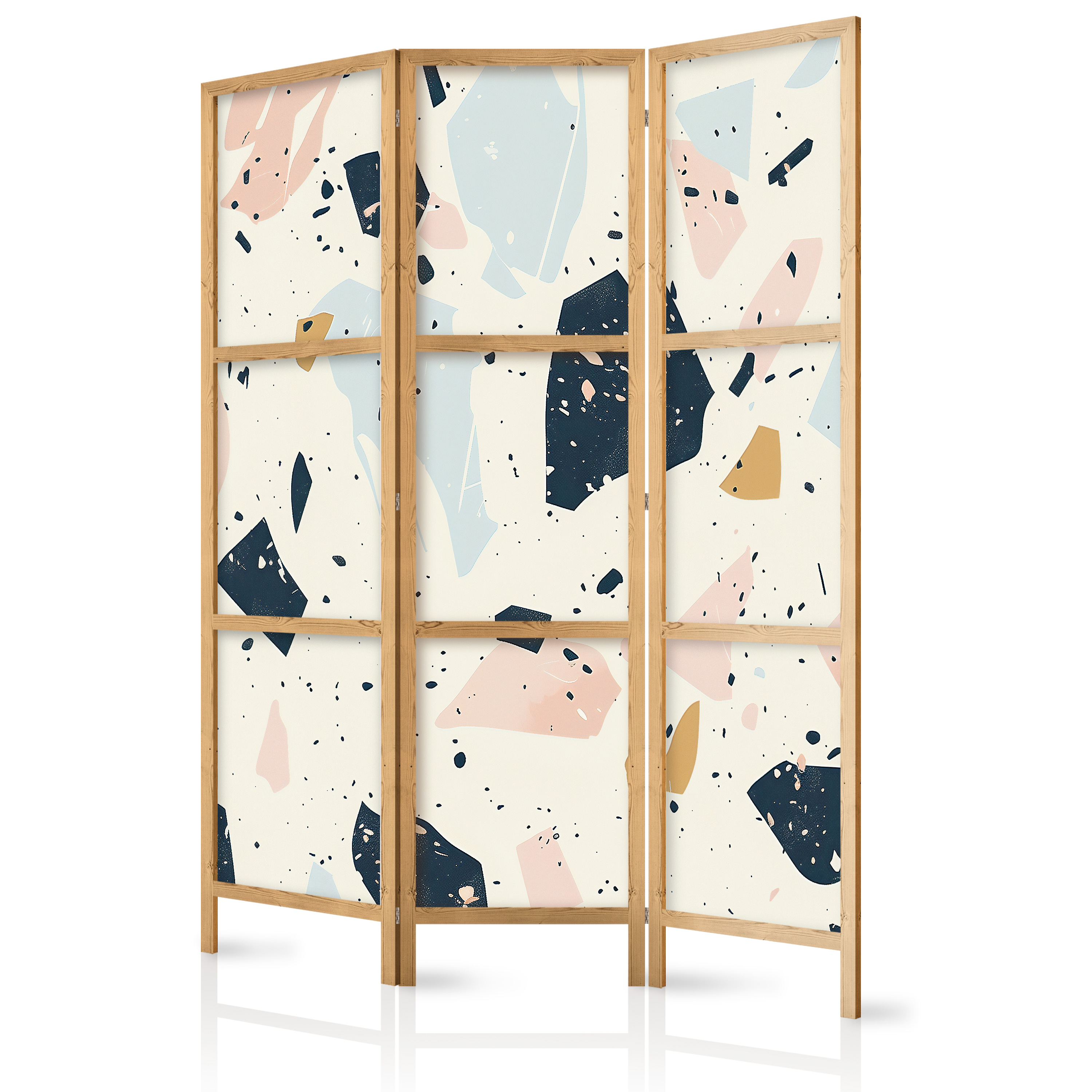 Paravent Japonais - Terrazzo Avec Pierres. 135x172