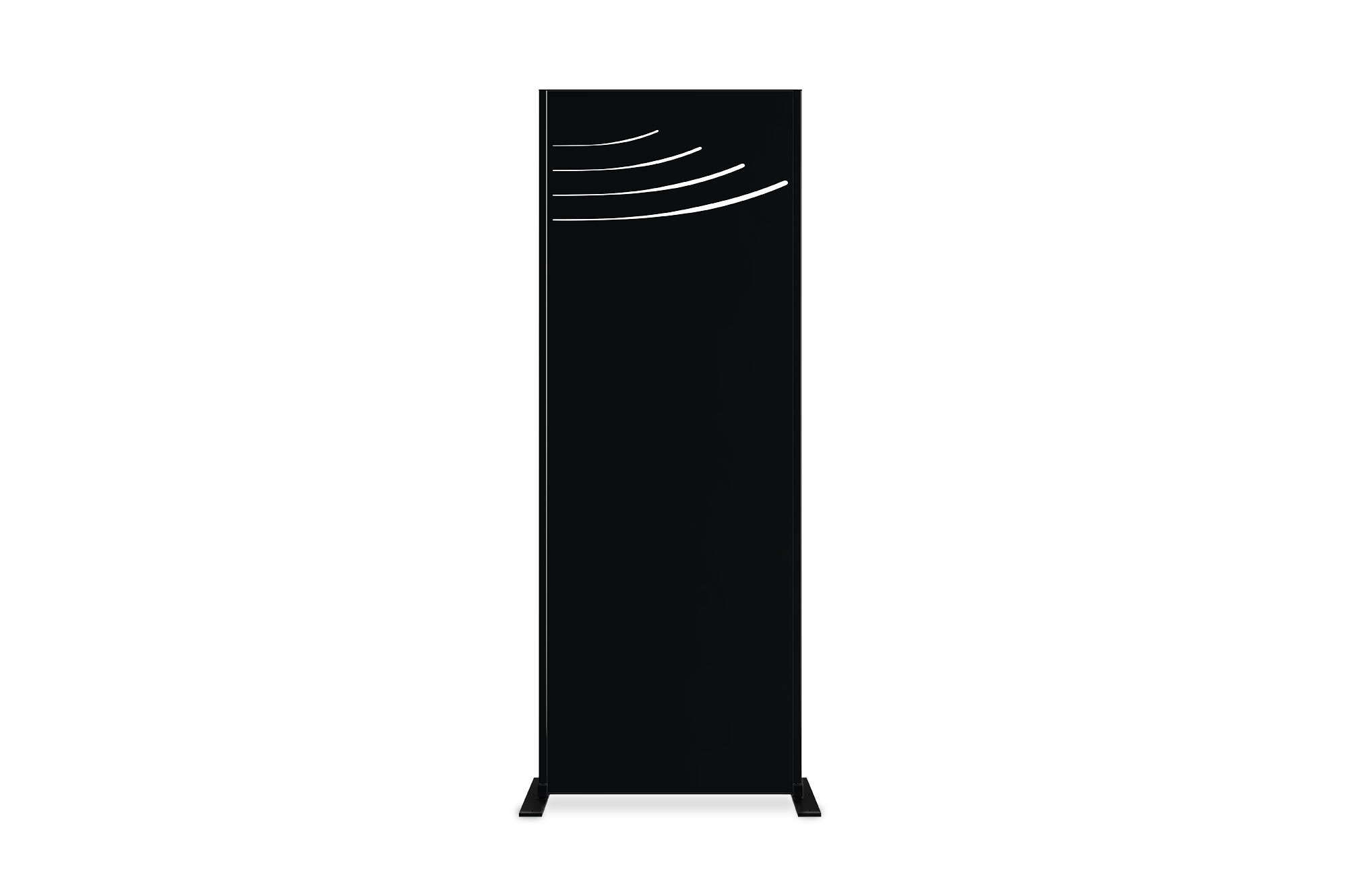Casanoov Panneau Décoratif Veleta Noir H.160 Cm Motifs Sur Le Haut