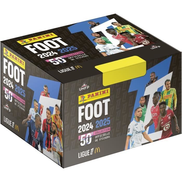 Boîte - Foot Ligue 1 2024-2025 - Mcdonald's - 50 Pochettes - 350 Stickers