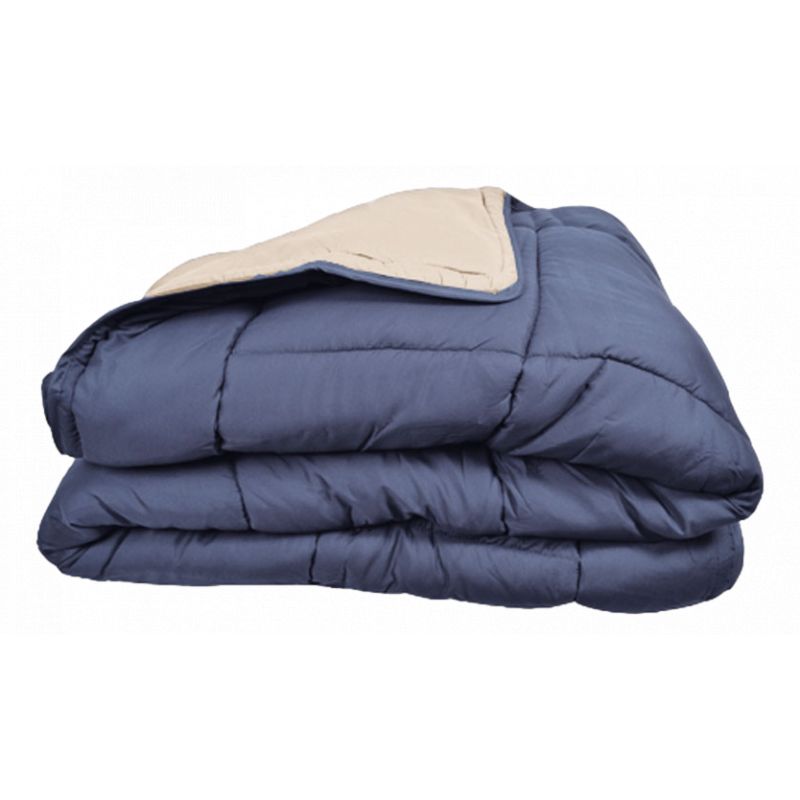 Couette Chaude Bicolore Gamme Microfibre "cocoon Non Feu - Norme Nf En Iso 12952" Toutes Dimensions Toison D'or