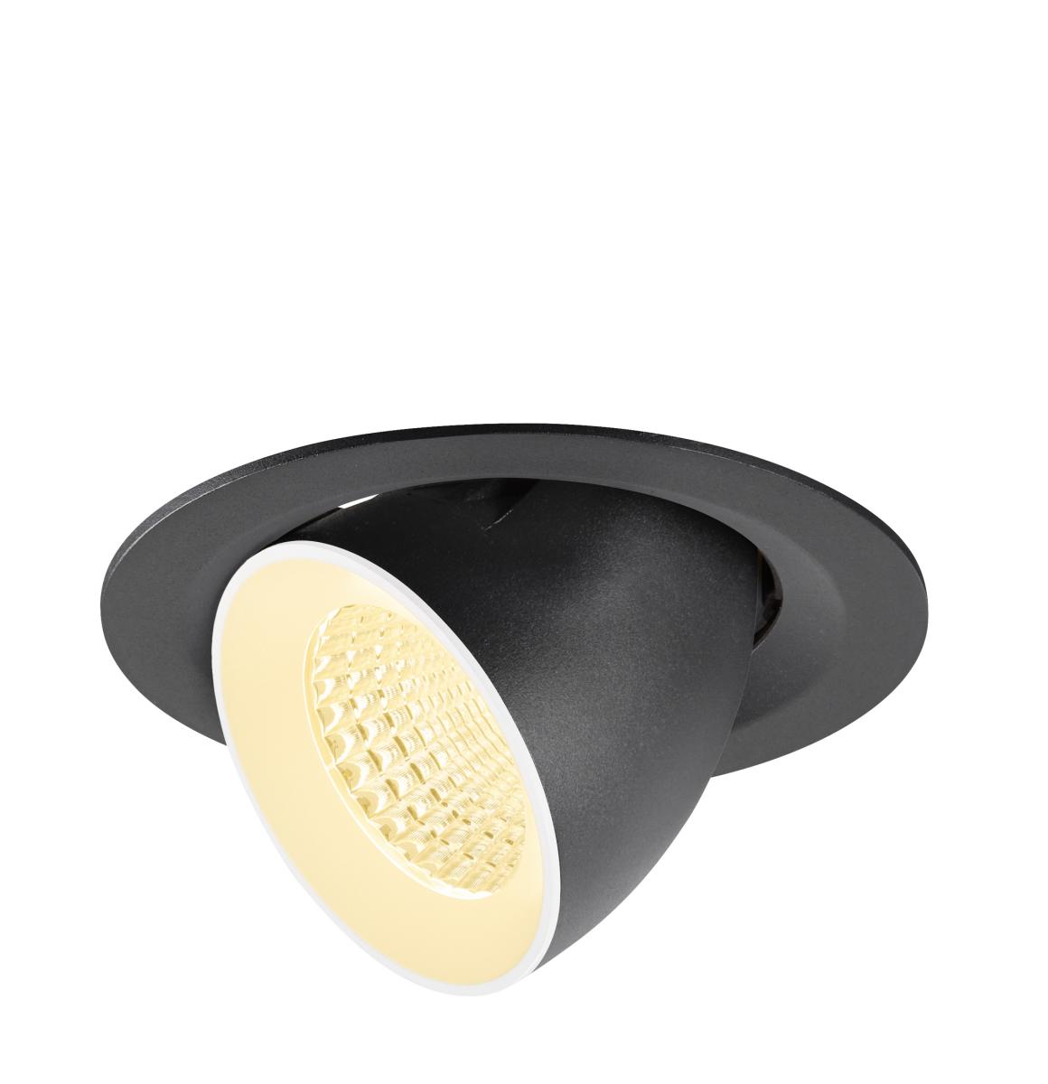 Spot Encastré Numinos® Gimble M Intérieur 3000 K 55c Noir / Blanc - Slv - 1009566