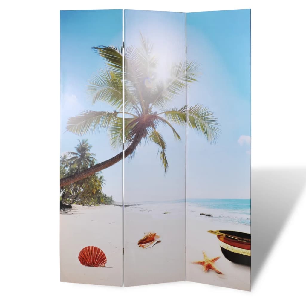 Paravent Séparateur De Pièce Cloison Pliable 120 X 170 Cm En Bois De Sapin Dec031167