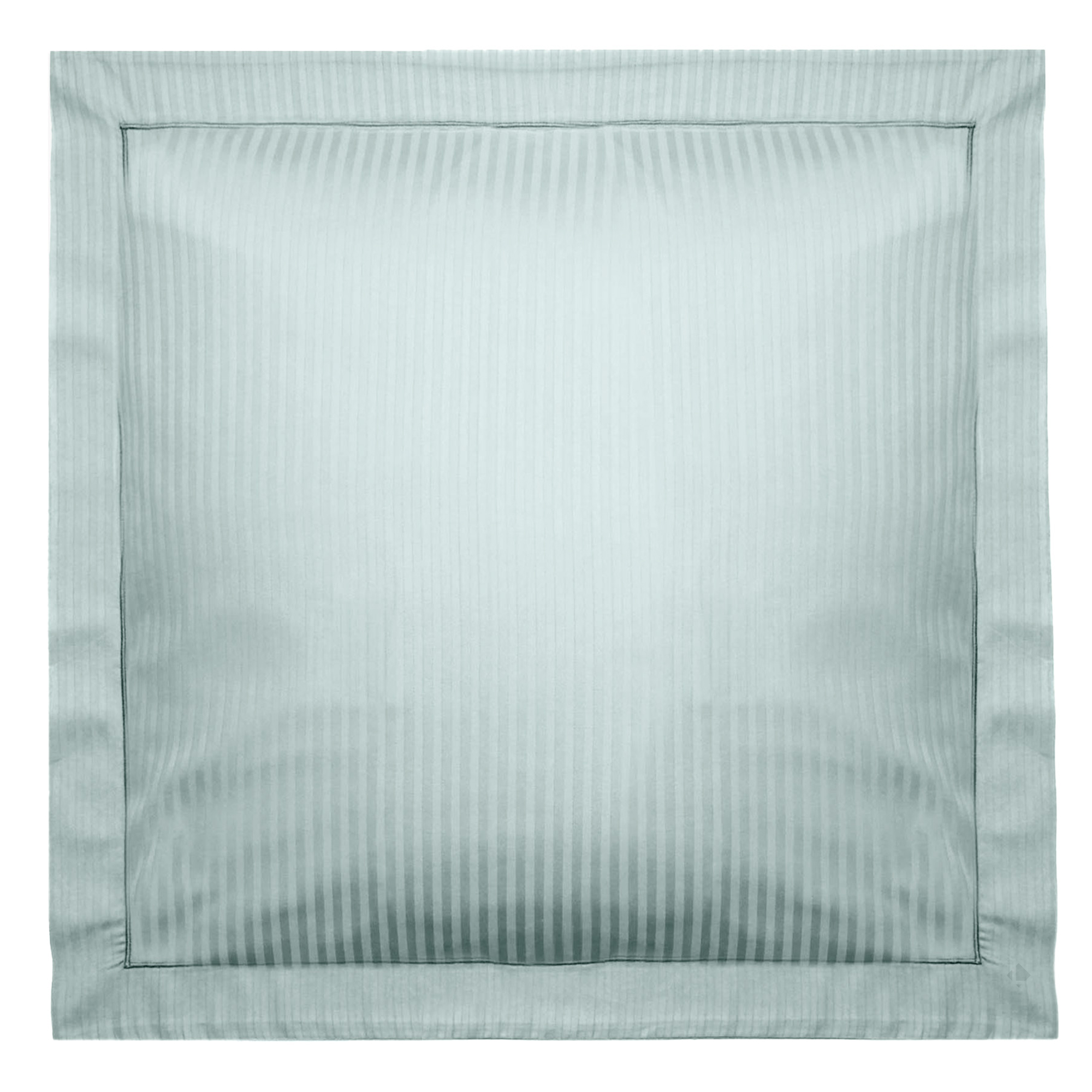 Taie D'oreiller 65x65 Cm Satin Concerto Rayures Vert Lichen