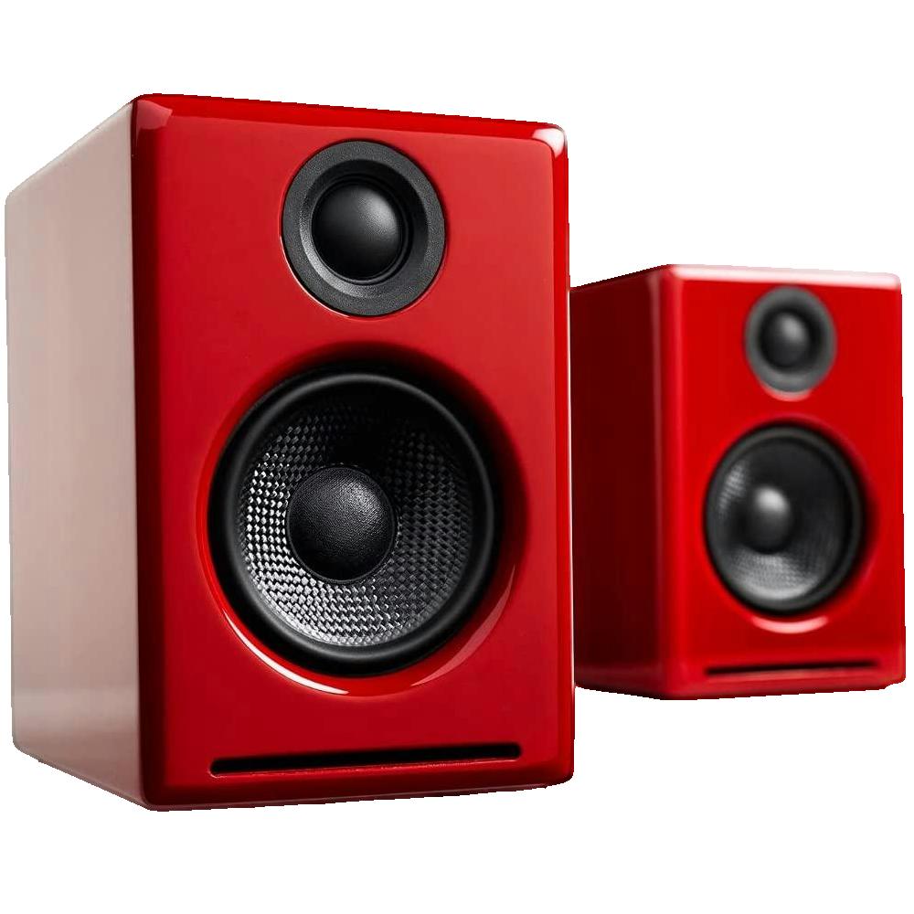 Enceintes Audioengine A2+ Bluetooth Usb Rca Rouge Compact