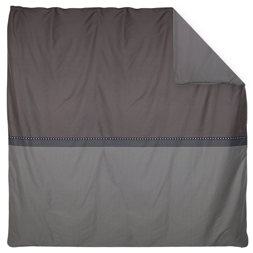 Linnea Enzo Housse De Couette Noir Satin 280 X 240 Cm