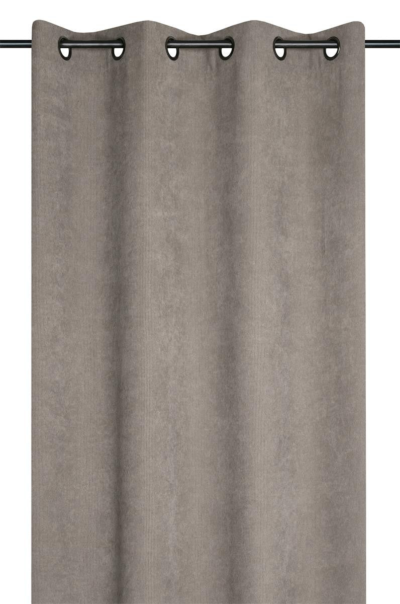 Rideau Dandy Taupe Velour 140x260 Cm