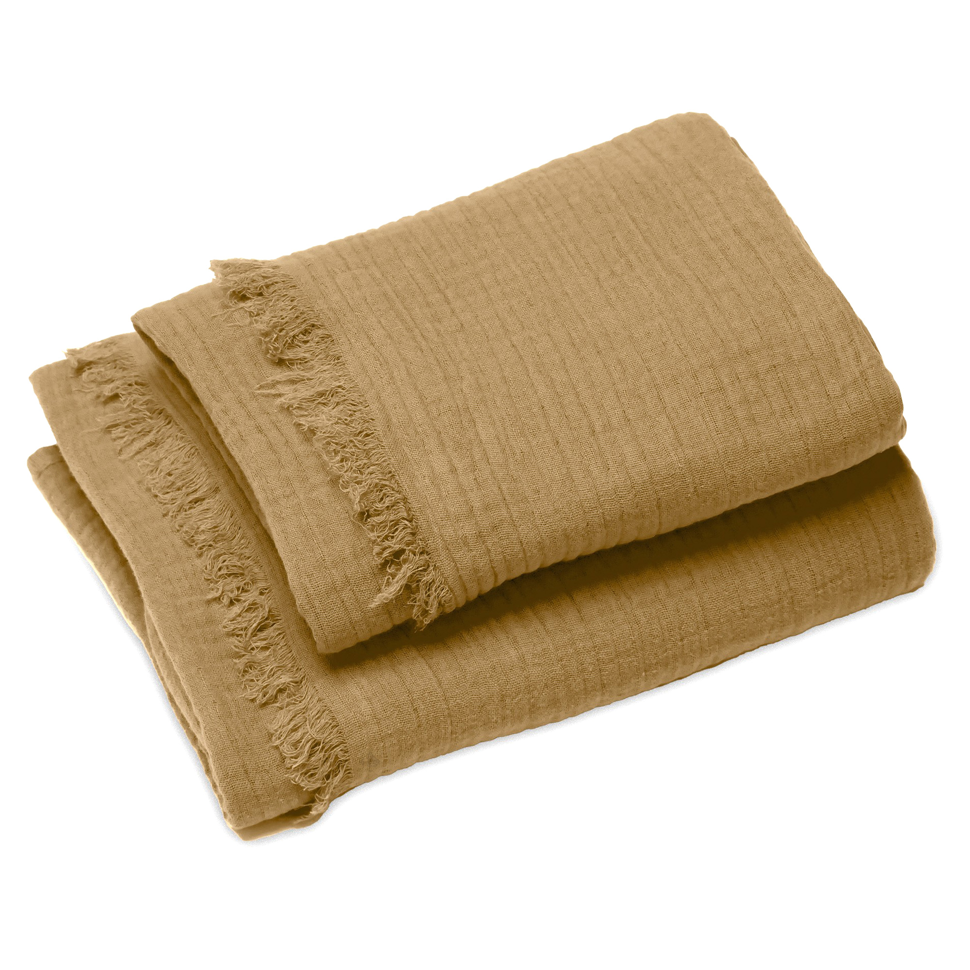 Drap De Douche 70x130 Et Serviette 50x90 Kea Mousseline Coton Houblon