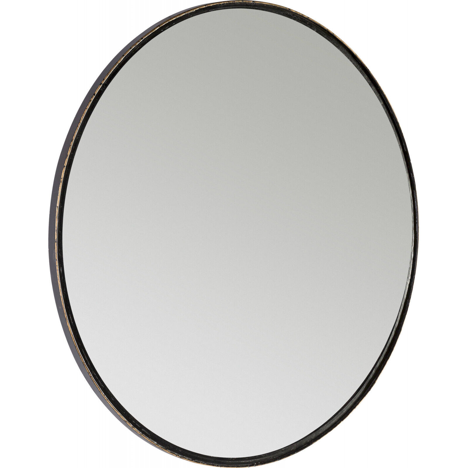 Miroir Élégant Contour Doré Chic - Noir Avec Notes Dorées