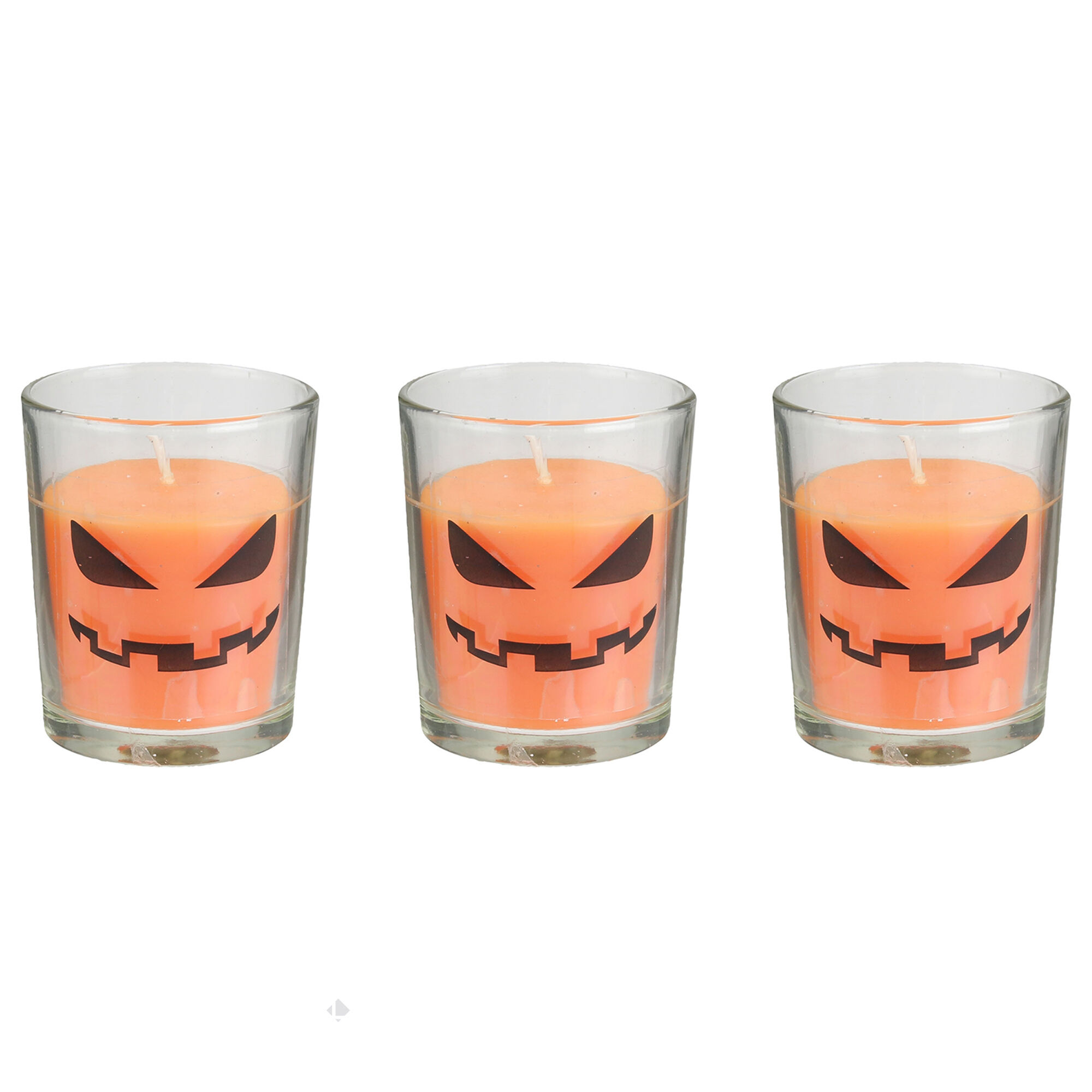 Lot De 3 Bougies Parfumées Vanille Halloween Candy