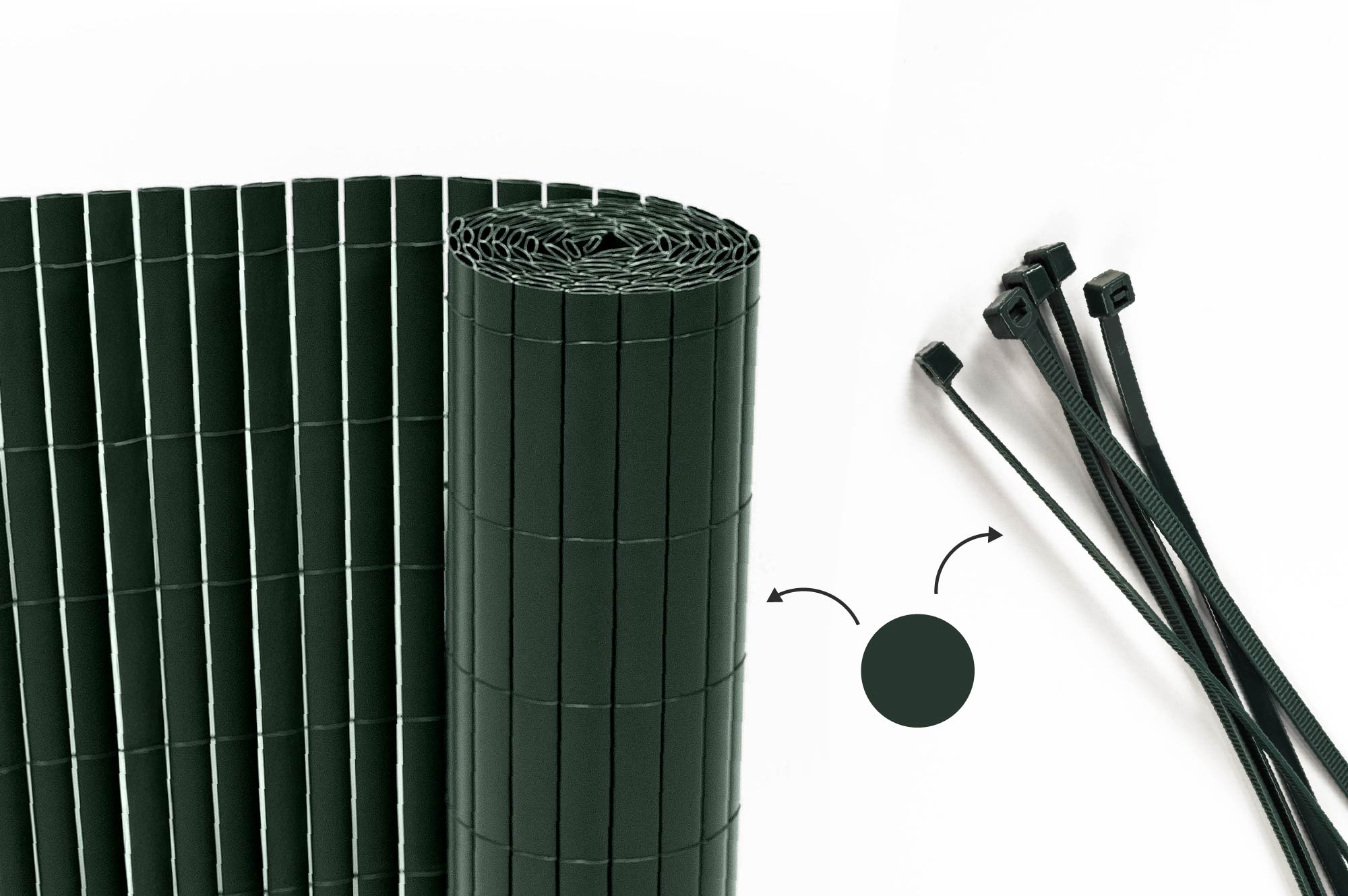 Casanoov Canisse Pvc Viso L.5 M X H.1,5 M Vert