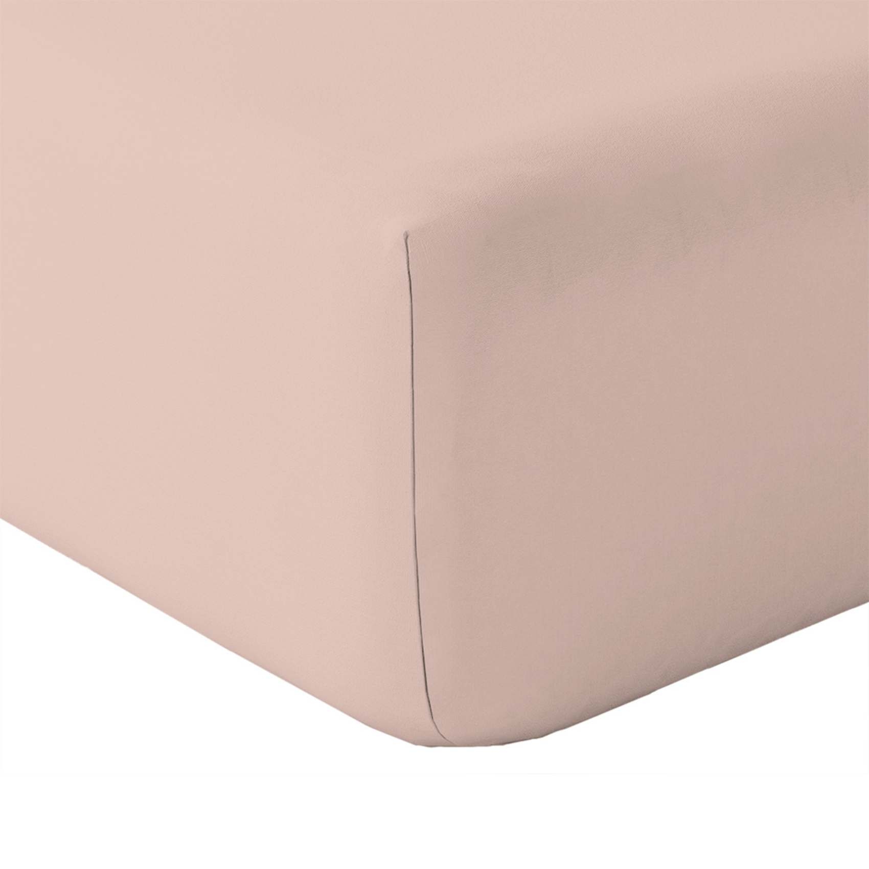 Drap Housse En Coton Lavé Oekotex Rose Clair 80x200 Cm