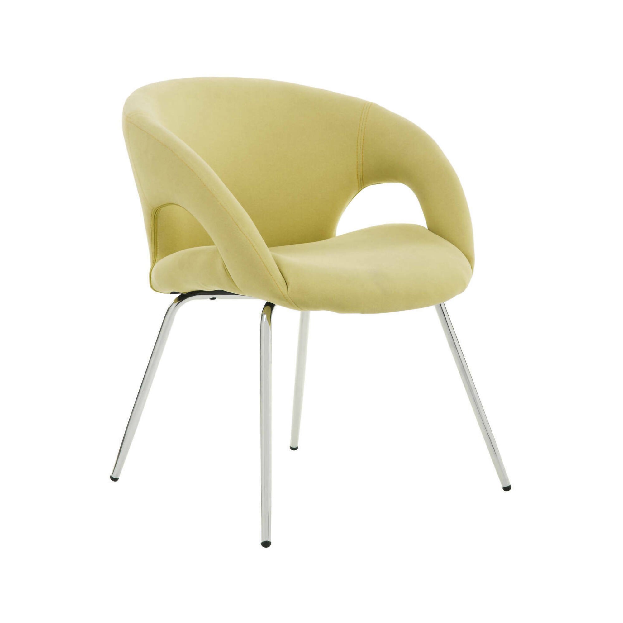 Chaise De Bureau,jaune,57.5x59h72 Cm